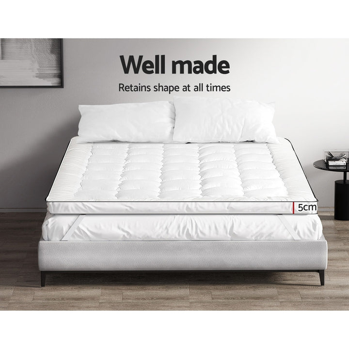 Mattress Topper Microfiber Pillowtop - Double Homecoze