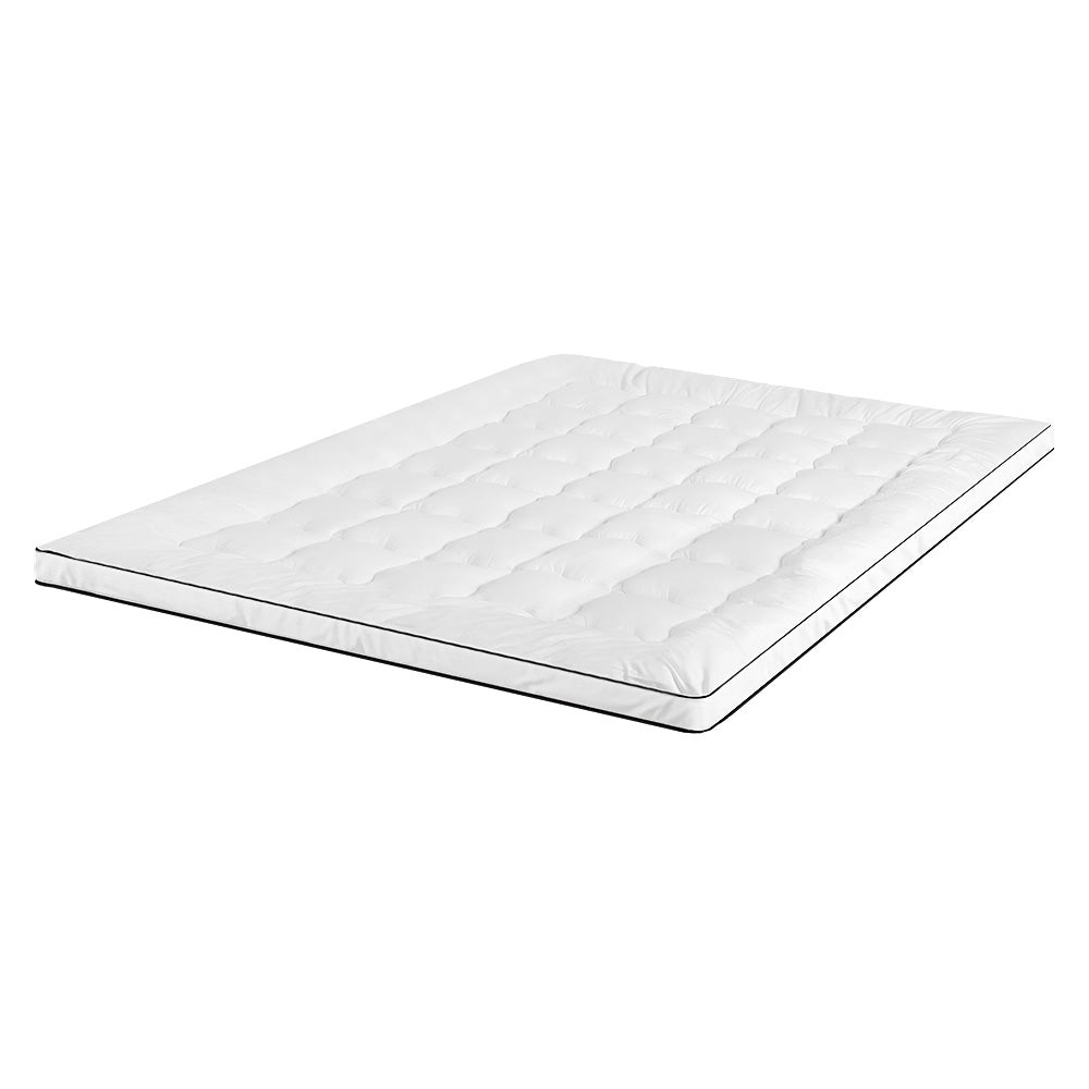 Mattress Topper Microfiber Pillowtop - King Single Homecoze