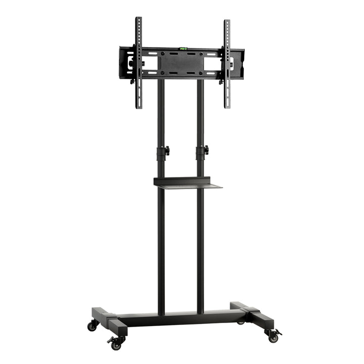 Mobile TV Stand Office Cart Steel Frame Up to 65" Screen