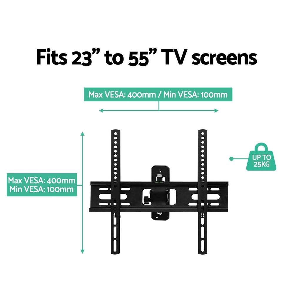 Artiss TV Wall Mount Bracket Tilt Swivel Full Motion Flat Slim LED LCD 23 inch to 55 inch Homecoze Home & Living