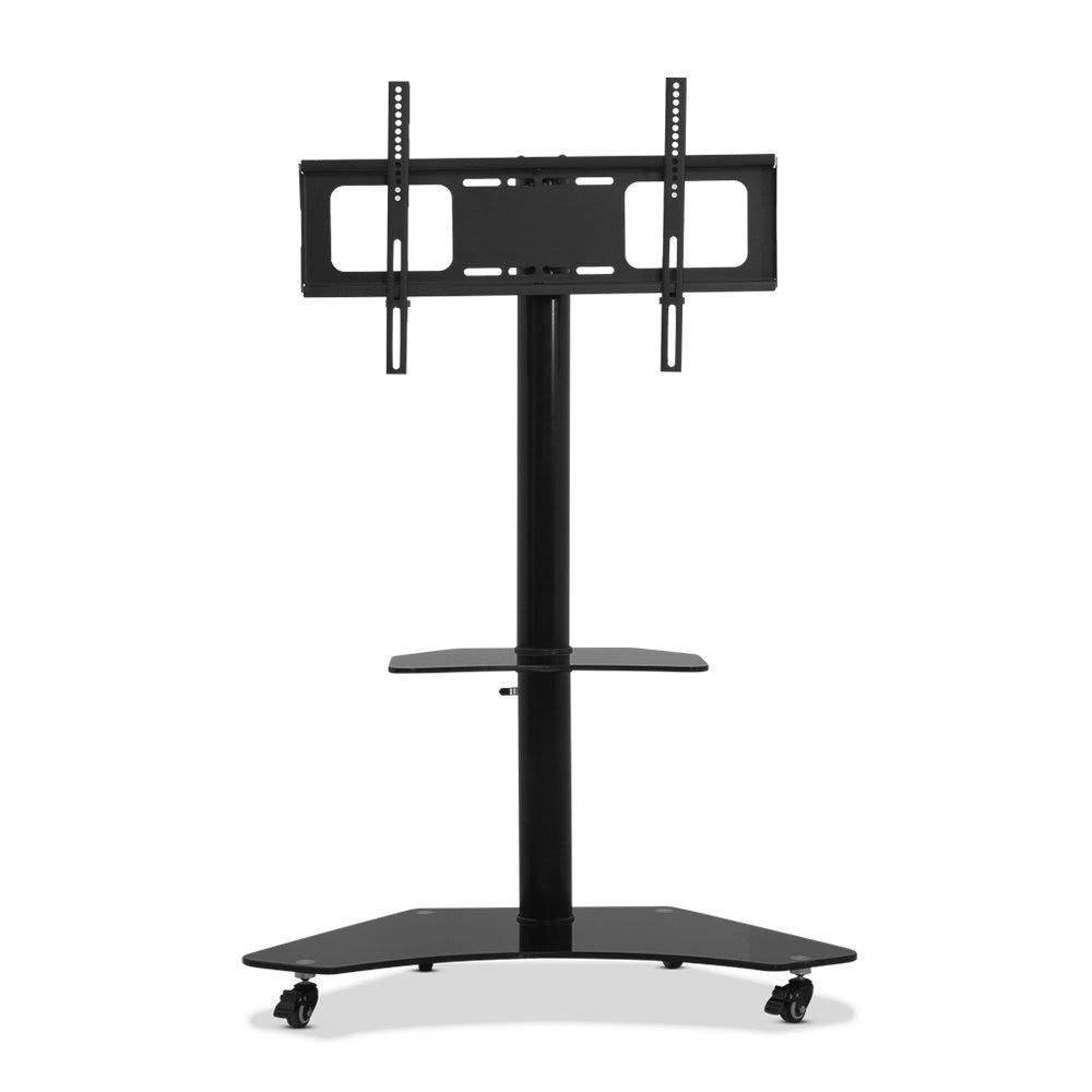 Floor TV Stand Bracket Mount Swivel Height Adjustable 32 to 70 Inch Black Homecoze