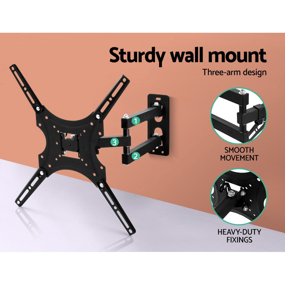Artiss TV Wall Mount Monitor Bracket Swivel Tilt 24 32 37 40 42 47 50 Inch LED LCD Homecoze Home & Living