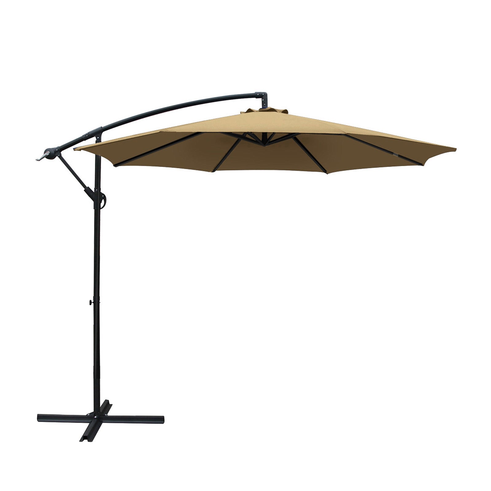 3m Cantilever Outdoor Umbrella Sunshade - Beige Homecoze