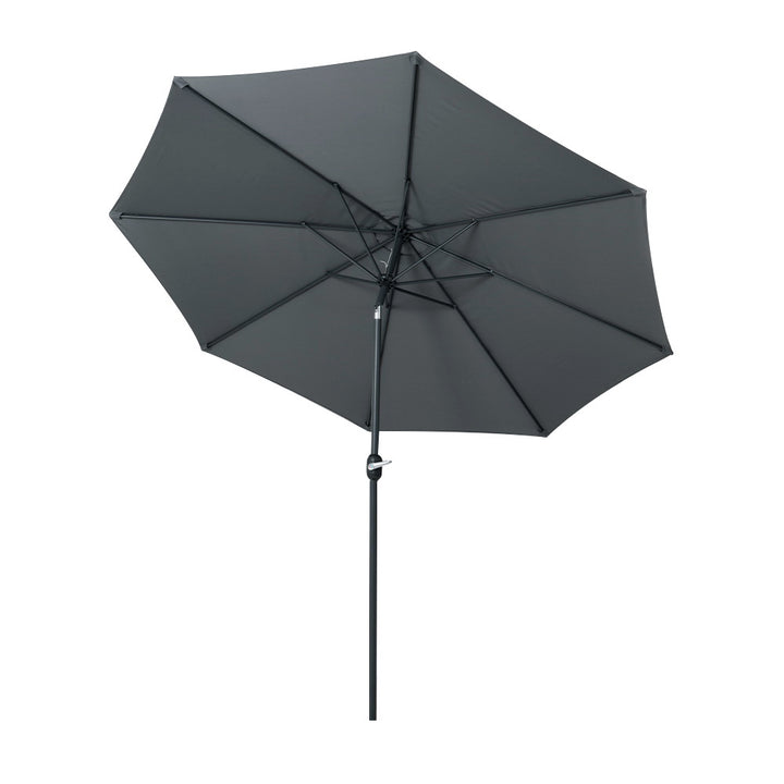 3m Outdoor Pole Tilt Umbrella Sunshade - Charcoal Homecoze