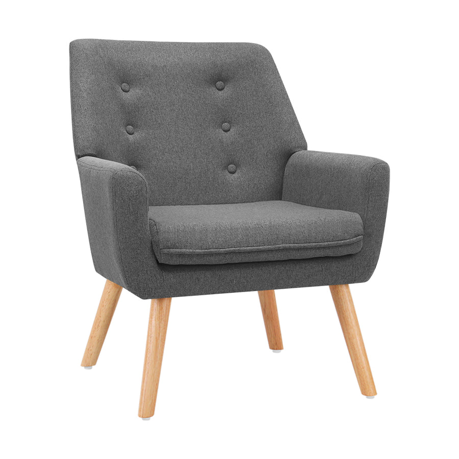 Fabric Feature Armchair - Grey Homecoze