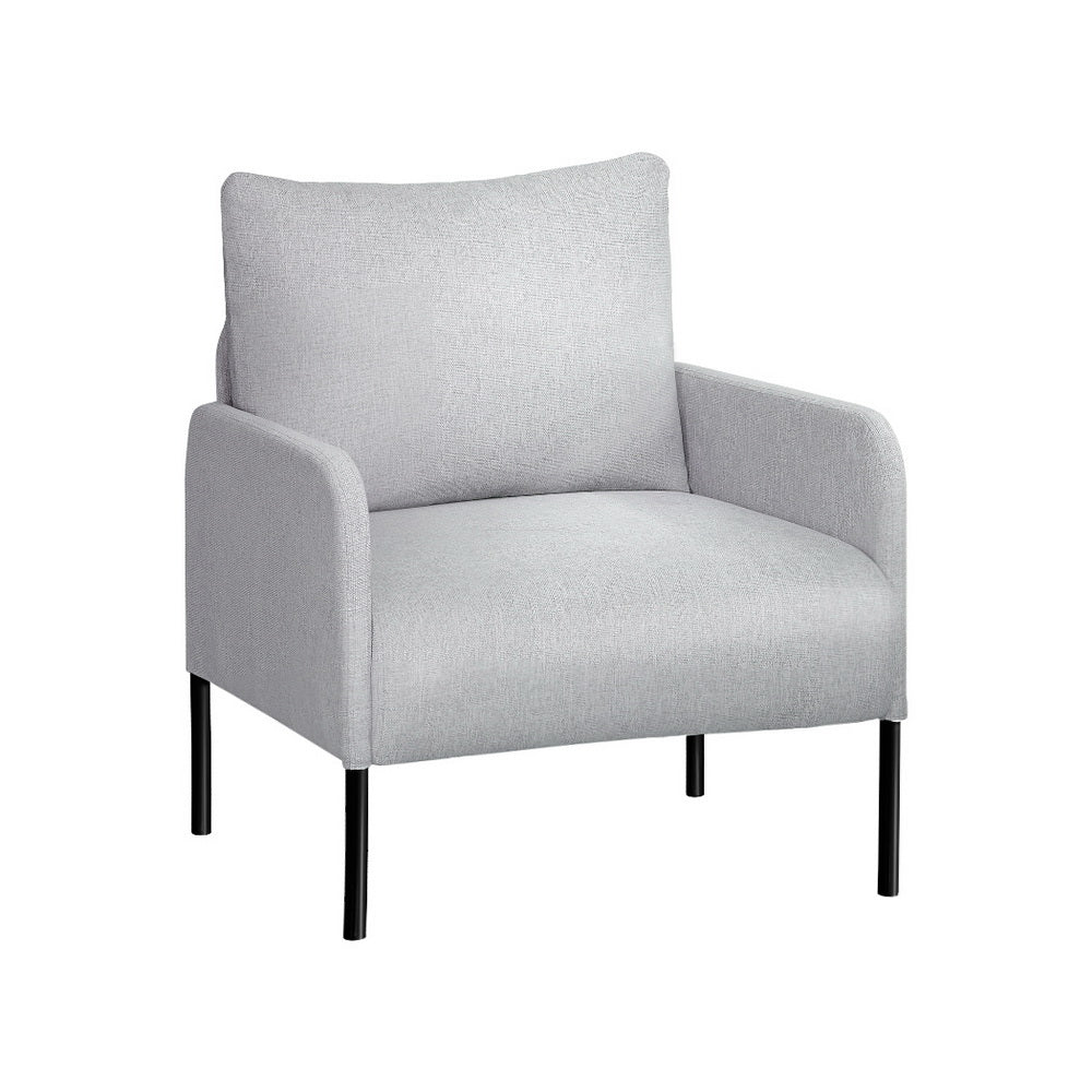 Kids Modern Mini Sofa Chair Accent Armchair with Linen Fabric - Grey - Homecoze