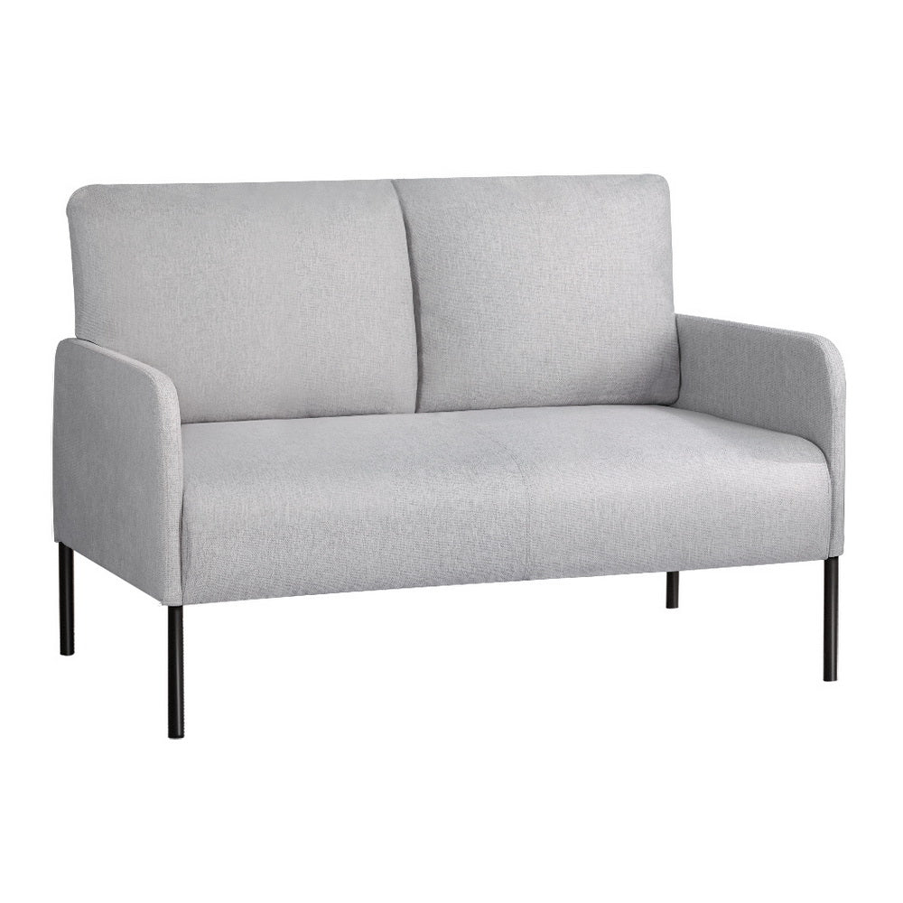 Kids Modern Mini 2-Seater Sofa Accent Chair with Linen Fabric - Grey - Homecoze