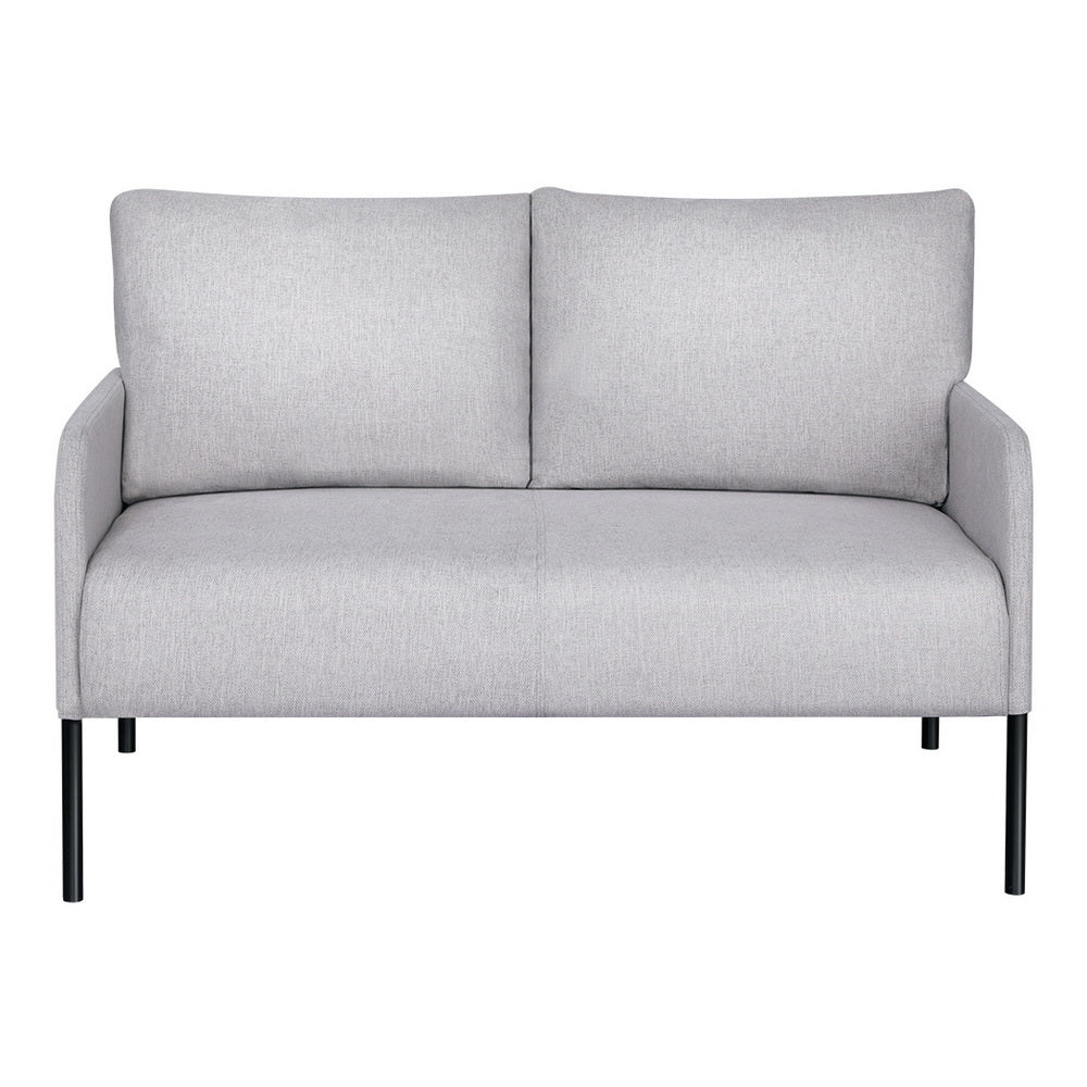 Kids Modern Mini 2-Seater Sofa Accent Chair with Linen Fabric - Grey - Homecoze