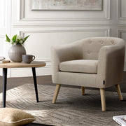 Classic Tub Feature Armchair - Beige Homecoze