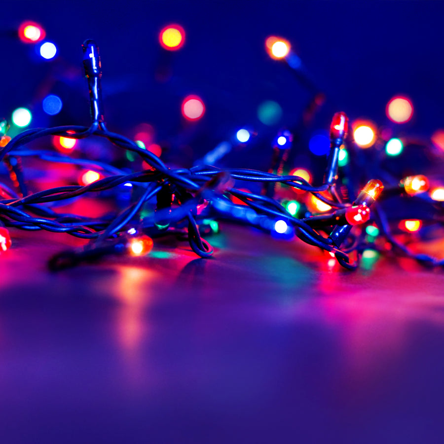20M Flashing Christmas String Lights 200 LED Multi Colour Homecoze