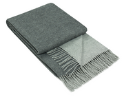 Chiswick Throw - Merino Wool/Cashmere - Charcoal - Homecoze
