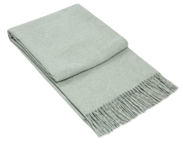 Paddington Throw - Fine Wool Blend - Light Grey Homecoze