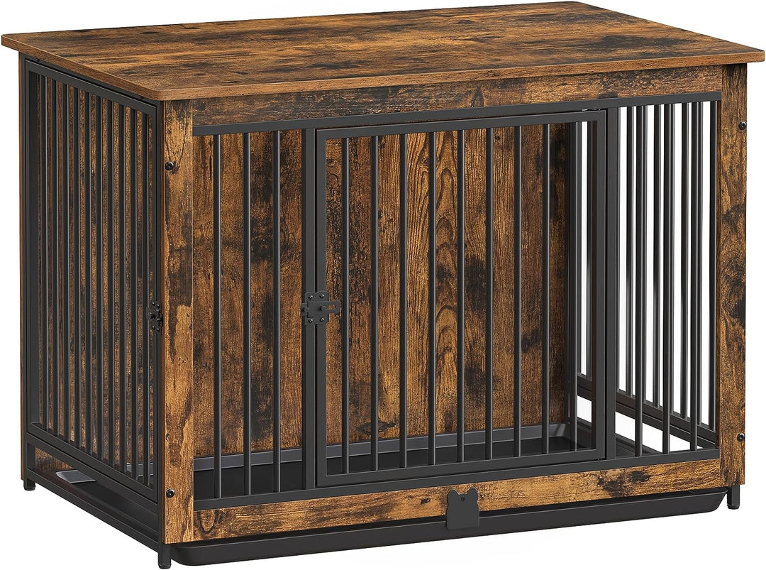 Modern Rustic End Table Dog Crate for Dogs up to 30kg