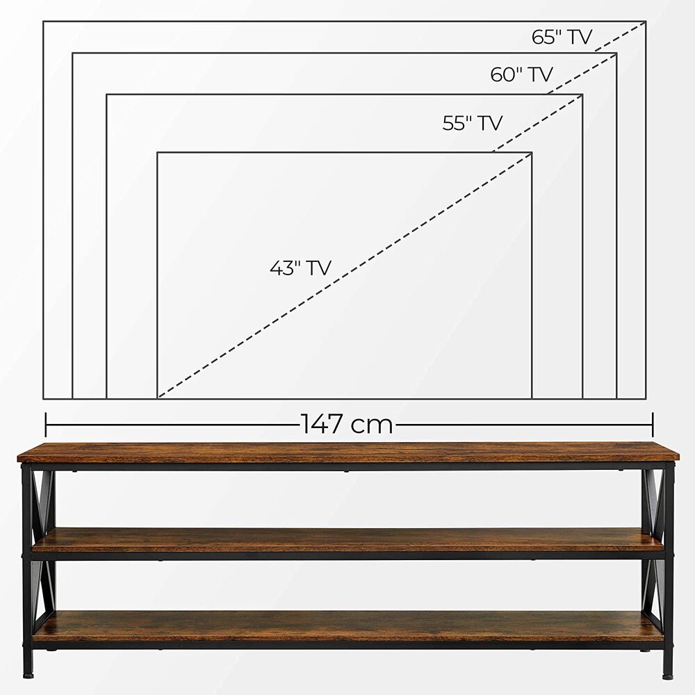 Modern Rustic Entertainment Unit | 147cm