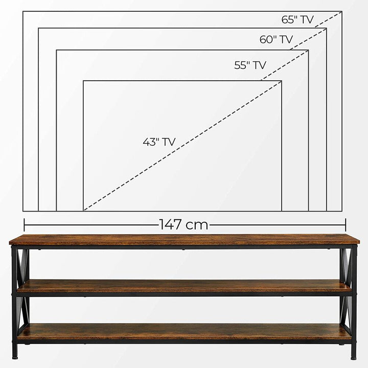 Modern Rustic Entertainment Unit | 147cm