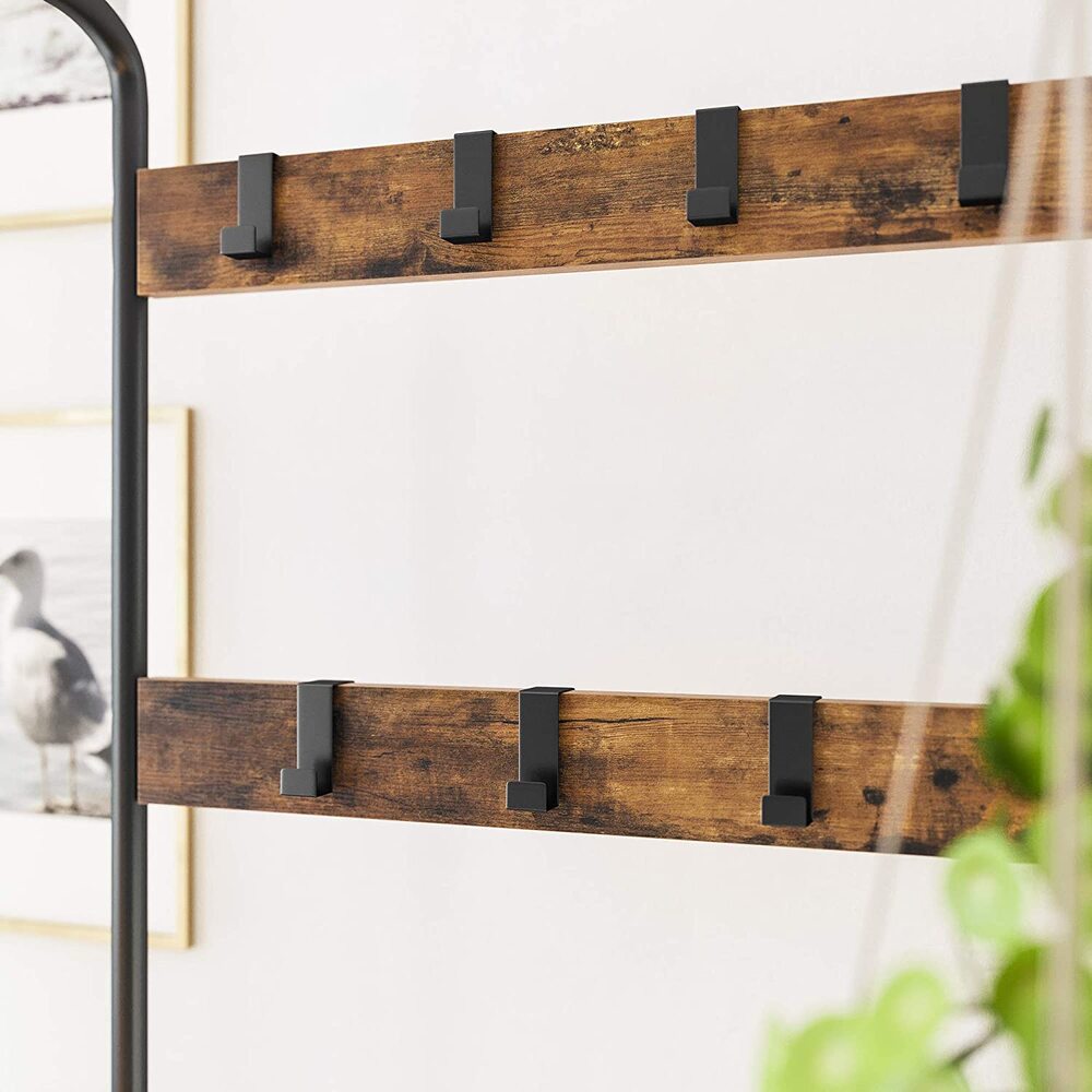 Modern Rustic Series Coat Hanger with Shoe Rack Homecoze