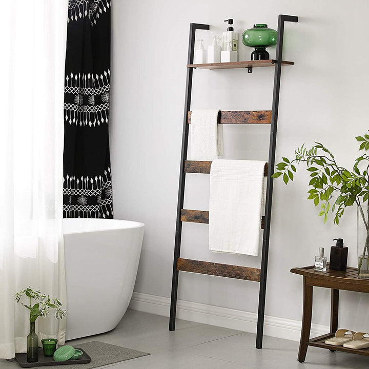 Modern Rustic Wall Ladder Towel Rack