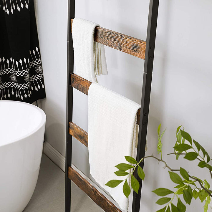 Modern Rustic Wall Ladder Towel Rack