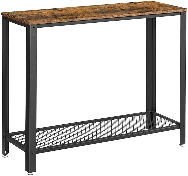 Modern Rustic Series Classic Console Table - Rustic Brown Homecoze