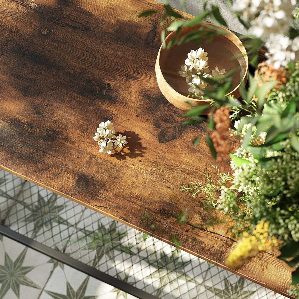 Modern Rustic Series Classic Console Table - Rustic Brown Homecoze