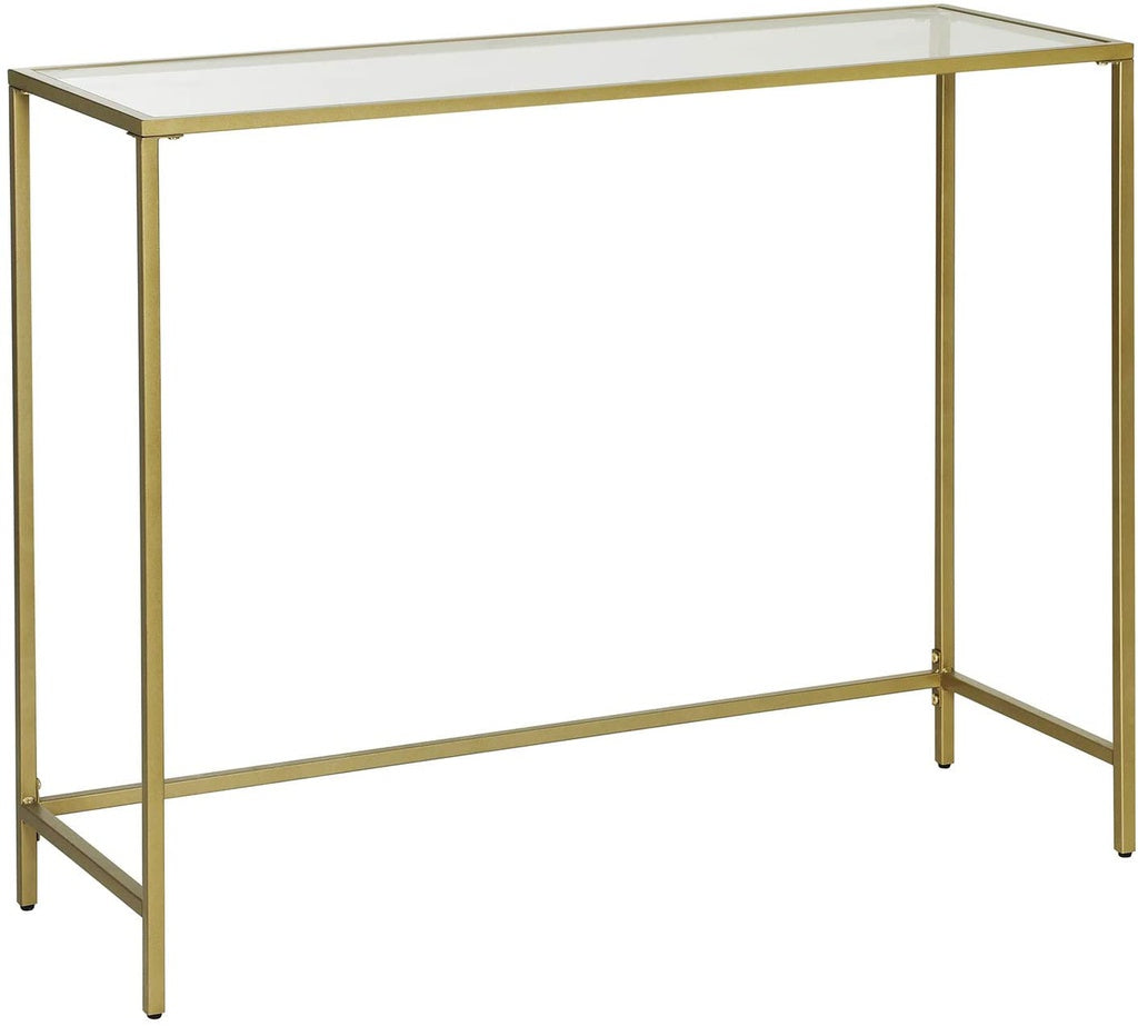 Gold & Glass Console Table 100cm