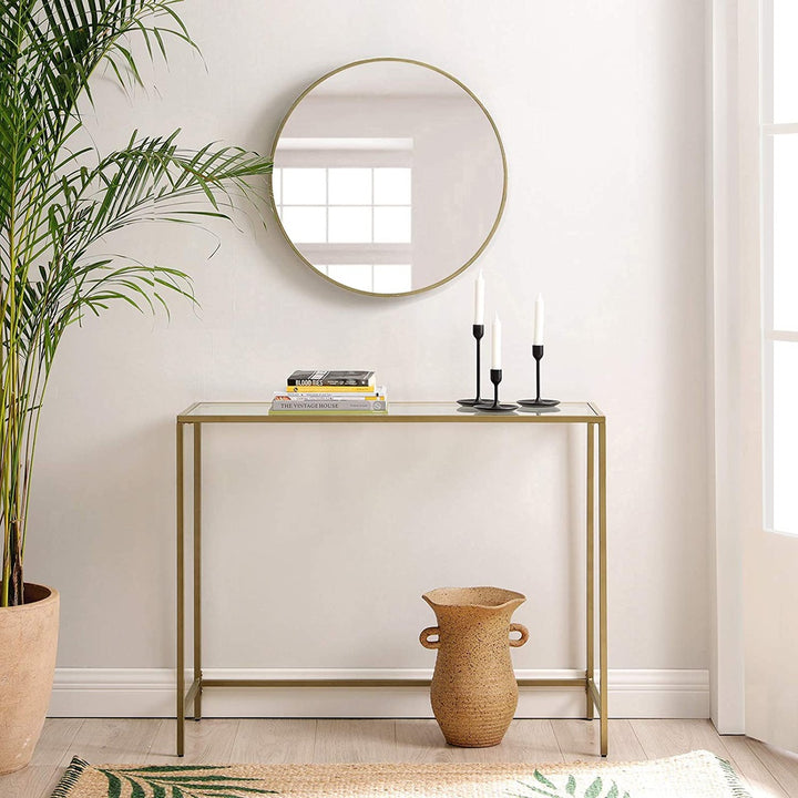 Gold & Glass Console Table 100cm