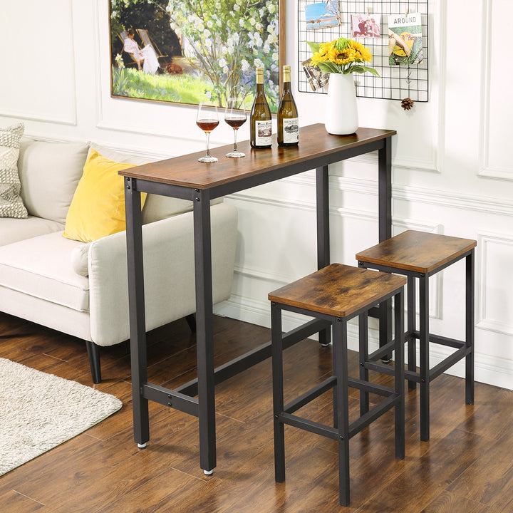 Modern Rustic Slimline Kitchen Bar Table | 120cm