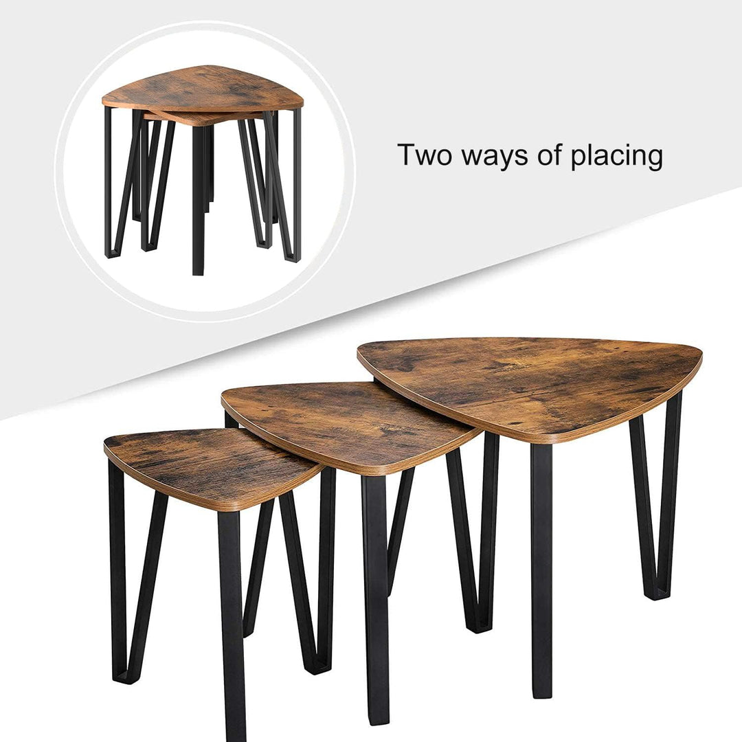 Modern Rustic (Set of 3) Nesting Coffee Table