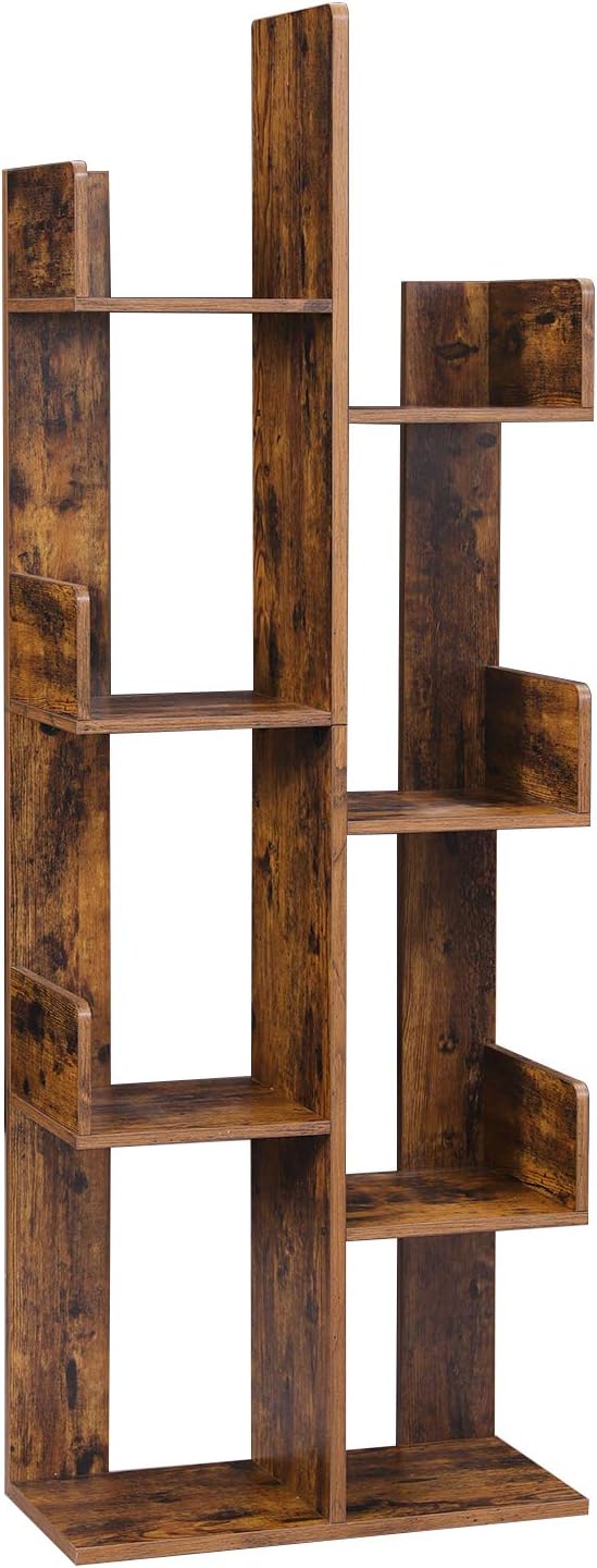 Modern Rustic 8 Tier Tree Bookcase