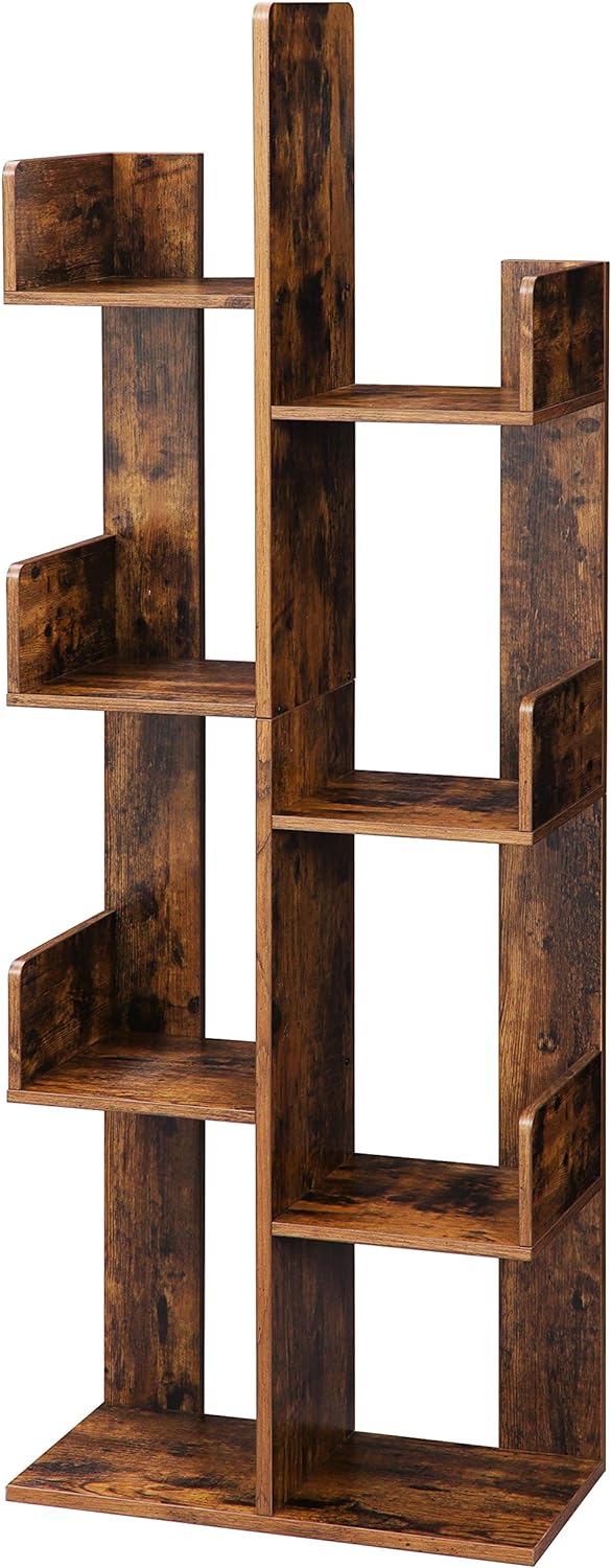 Modern Rustic 8 Tier Tree Bookcase