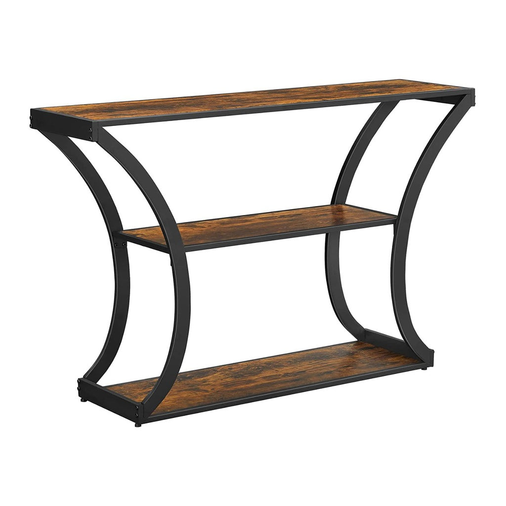 Modern Rustic Curved Console Table