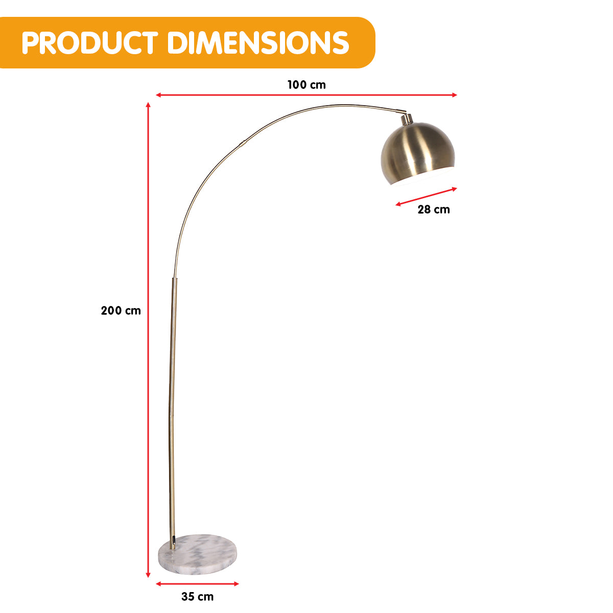 Arched floor lamp deals sale