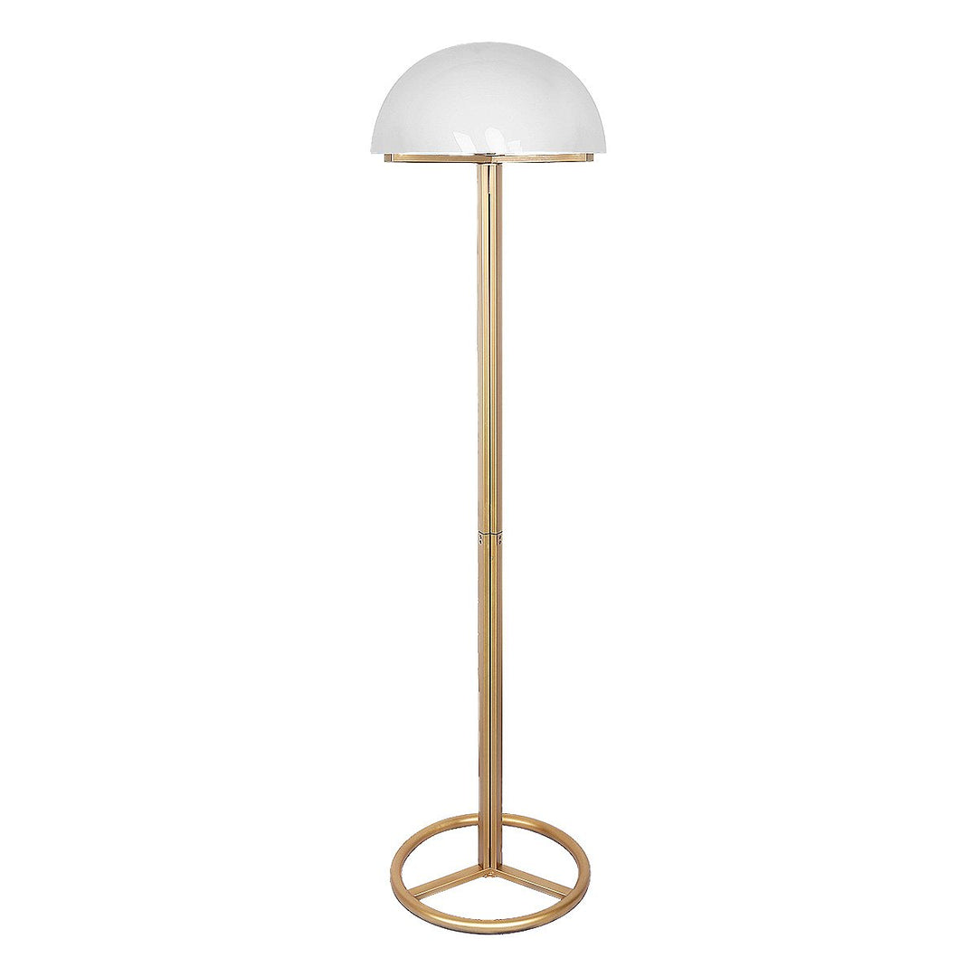 Metal Floor Lamp with White Acrylic Shade