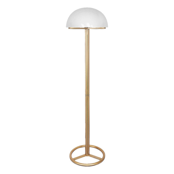 Metal Floor Lamp with White Acrylic Shade