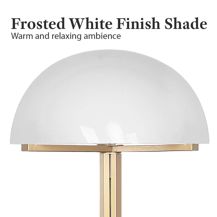 Metal Floor Lamp with White Acrylic Shade