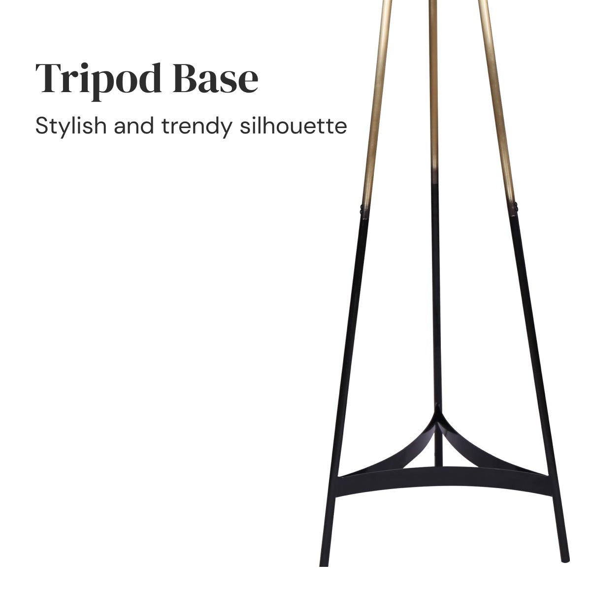 Metal Tripod Electric Floor Lamp Gradient Finish - Homecoze