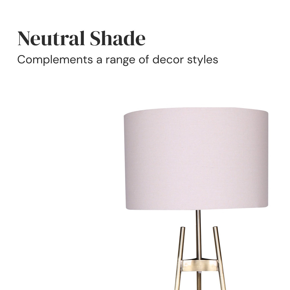 Metal Tripod Electric Floor Lamp Gradient Finish - Homecoze