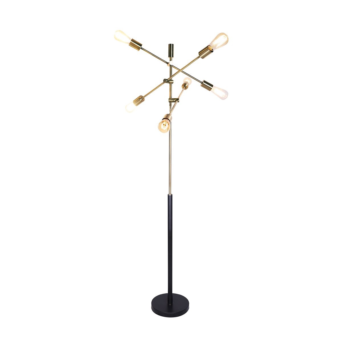 6-Light Metal Sputnik Floor Lamp - Homecoze