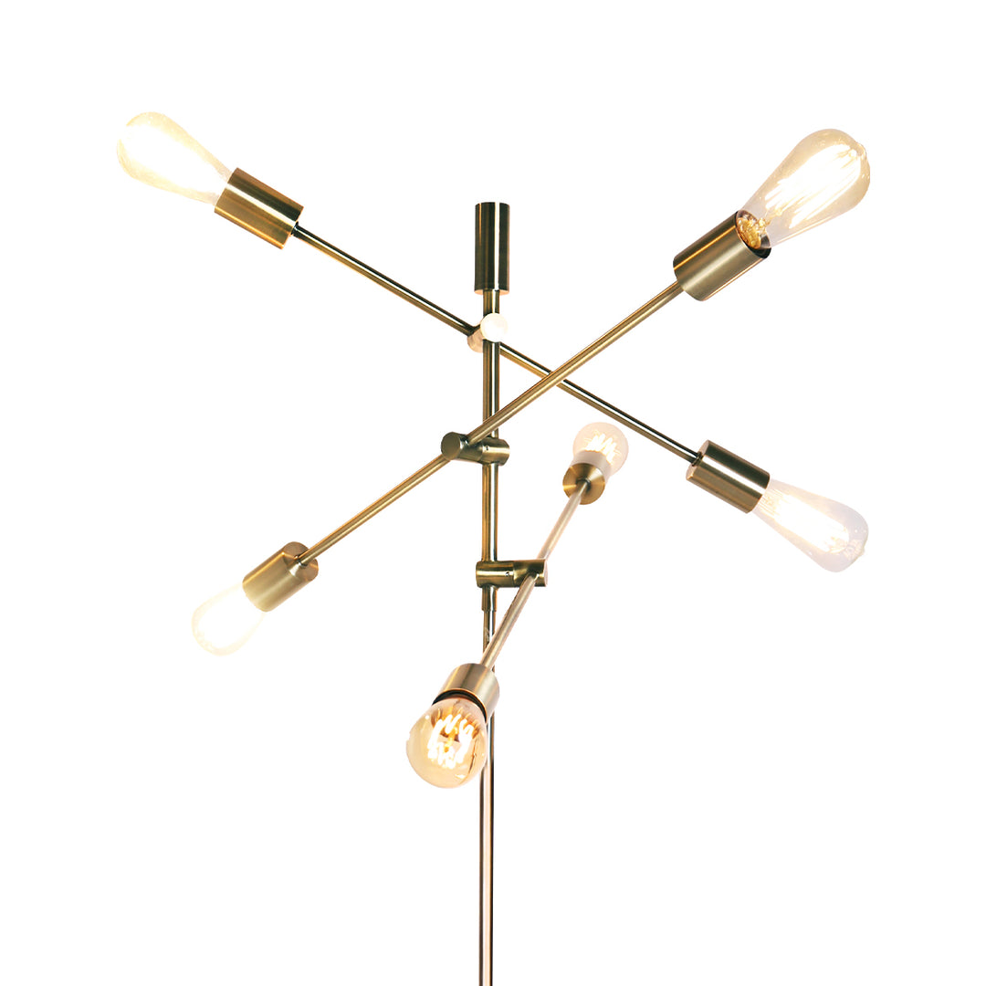 6-Light Metal Sputnik Floor Lamp