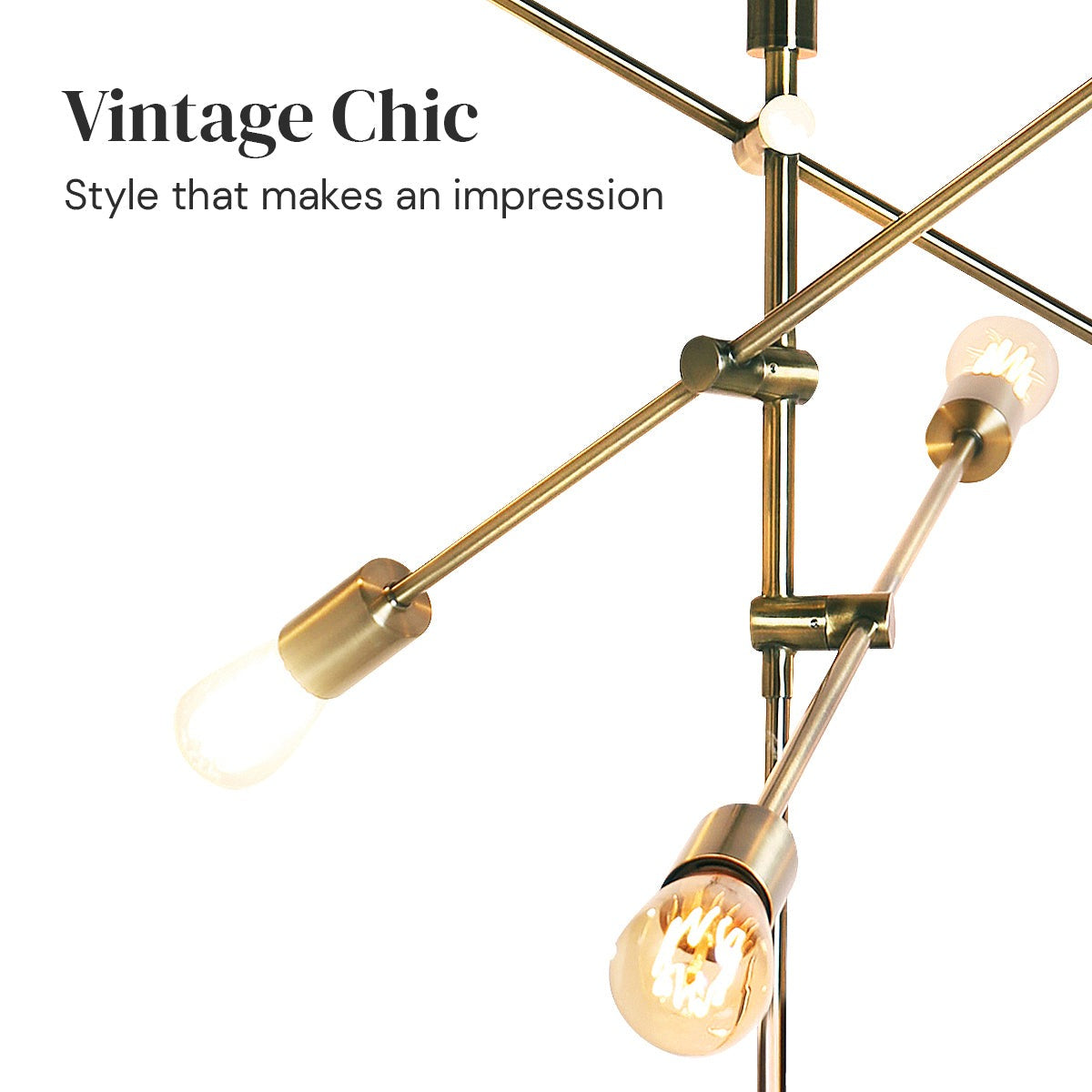 6-Light Metal Sputnik Floor Lamp - Homecoze
