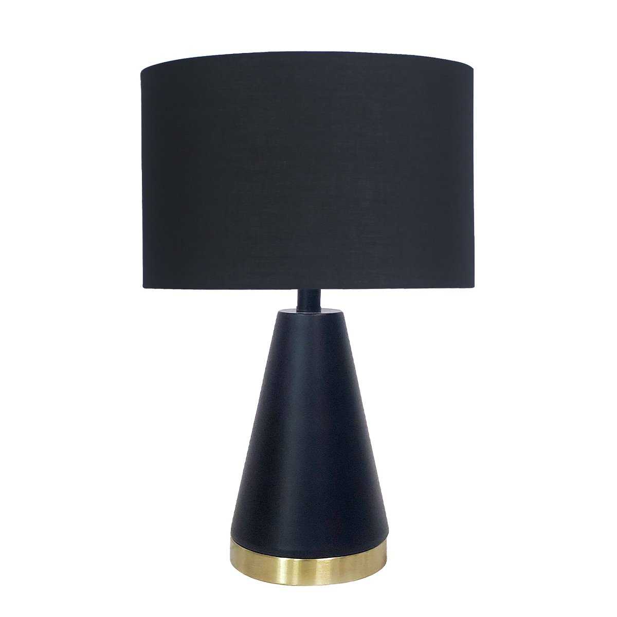 Metal Table Lamp in Black and Gold - Homecoze