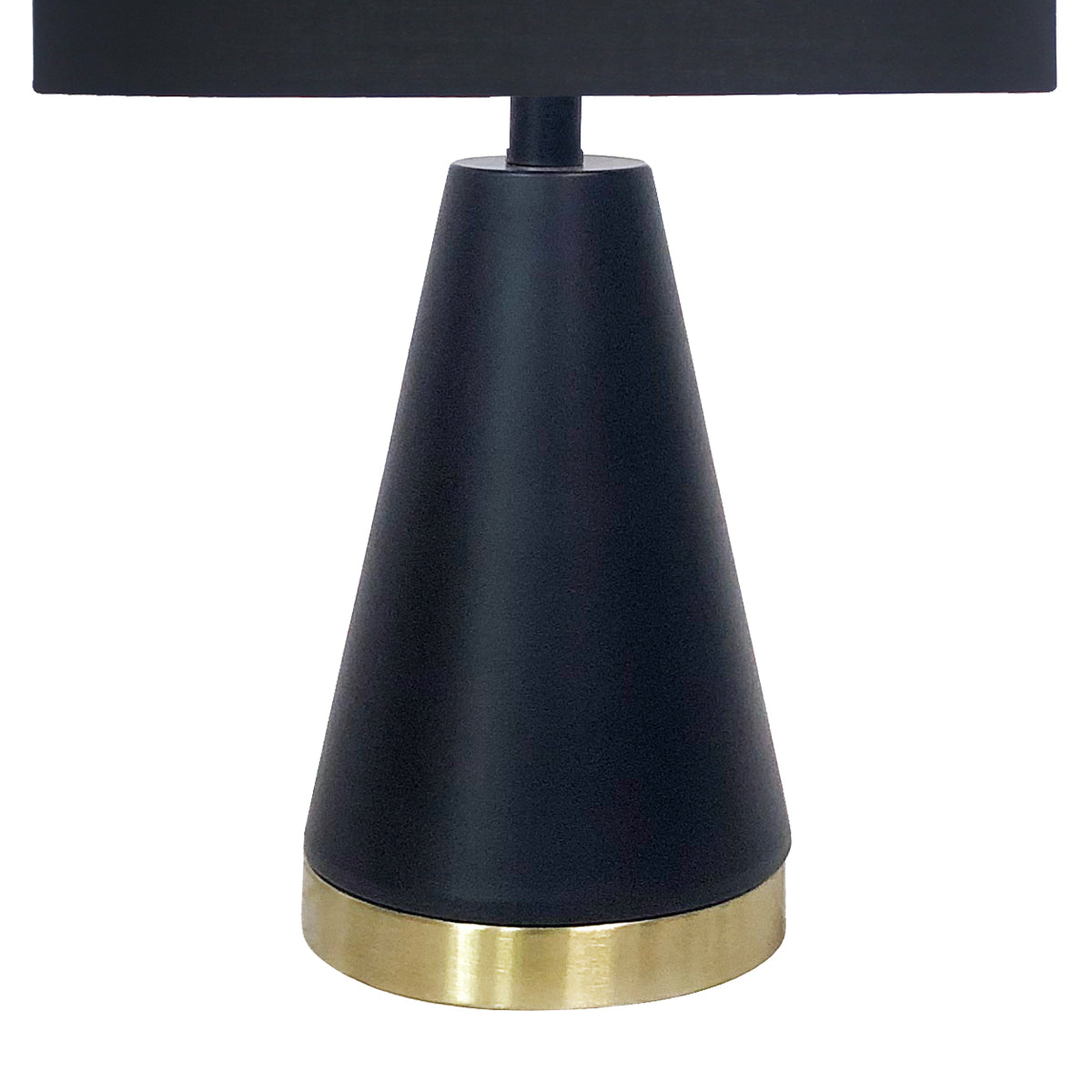 Metal Table Lamp in Black and Gold - Homecoze
