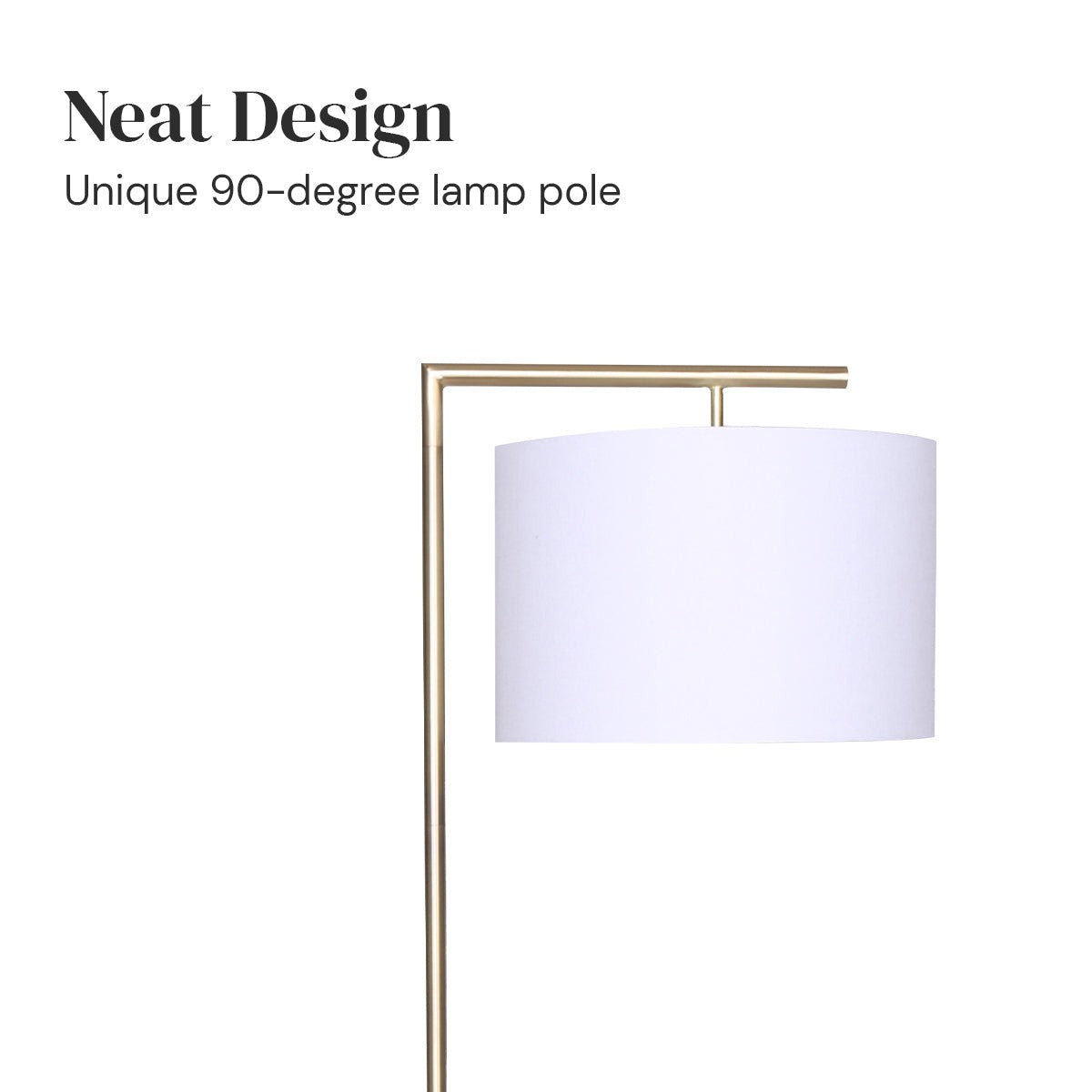 90-Degree Modern Arc Floor Lamp - Homecoze