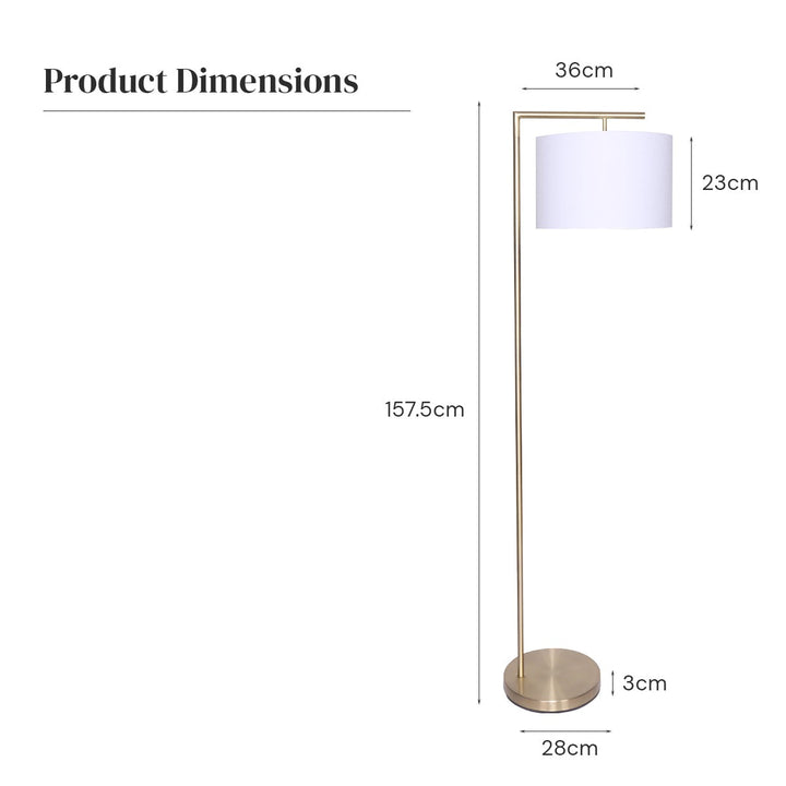 90-Degree Modern Arc Floor Lamp