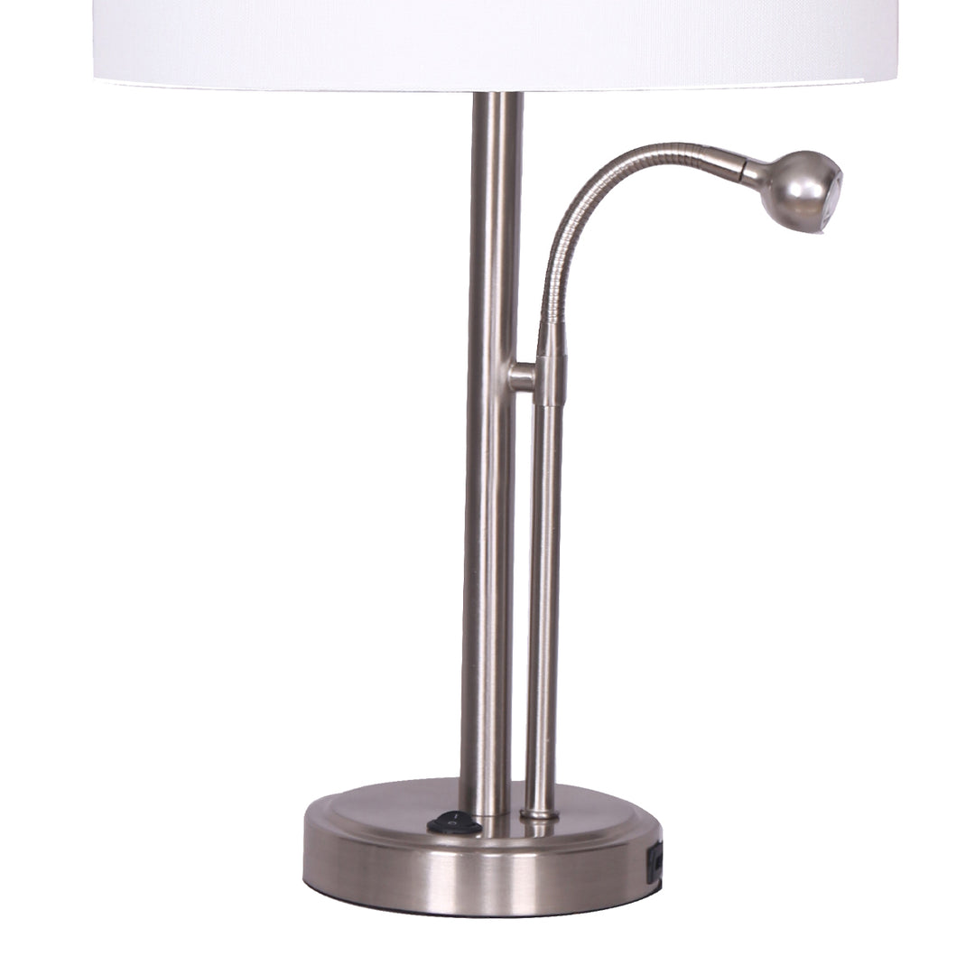 2-in-1 Table Lamp with LED Reading Light