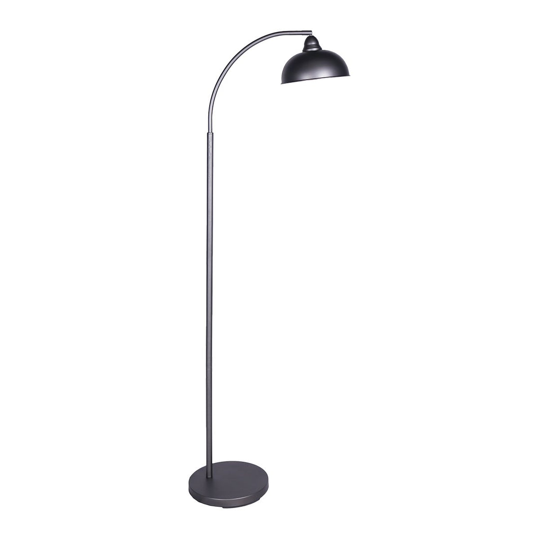 Dark Grey Floor Lamp Industrial Chic Adjustable Angle