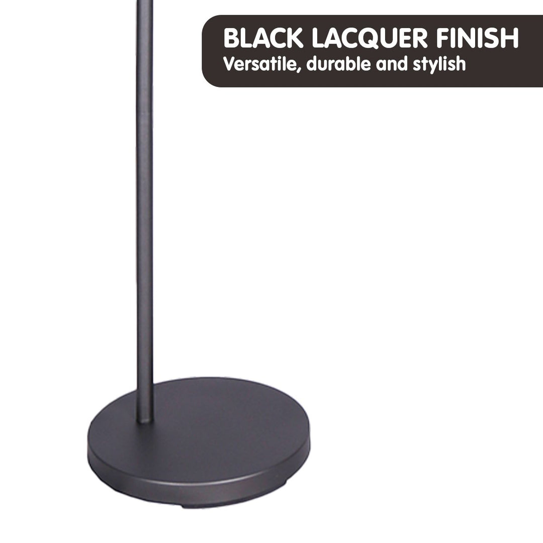 Dark Grey Floor Lamp Industrial Chic Adjustable Angle