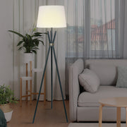 Tripod Floor Lamp in Metal and Antique Brass - Homecoze