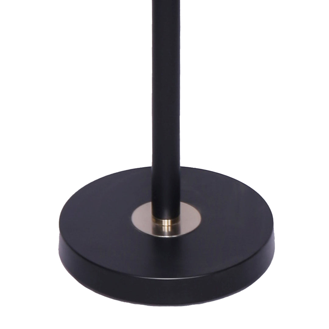 Black/Brass Finish Reading Light Floor Lamp