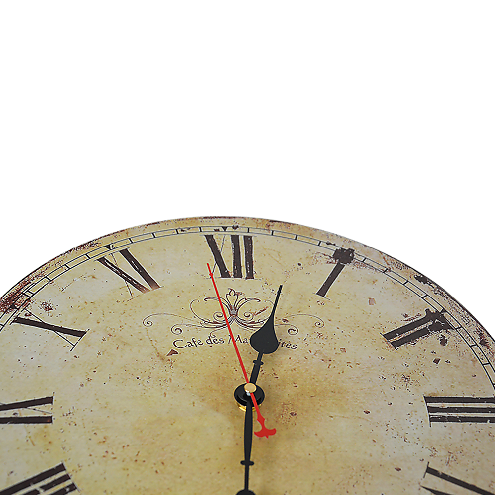 Large Vintage Wall Clock Kitchen  Office Retro Timepiece Homecoze